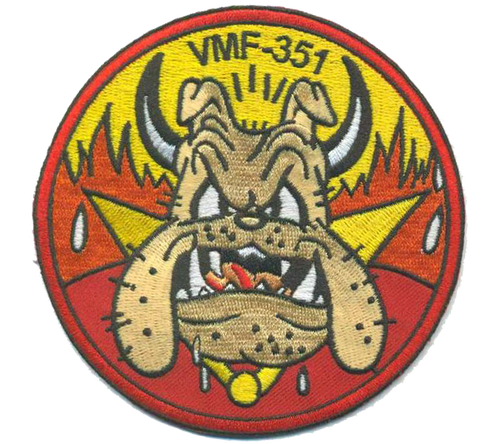 Officially Licensed USMC VMF-351 Original Devil Dog Patch