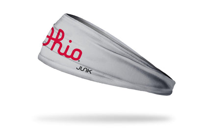 Ohio State: Script Ohio Gray Big Bang Lite Headband - View 1