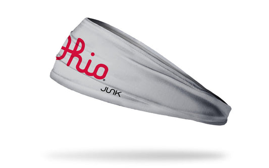 Ohio State: Script Ohio Gray Big Bang Lite Headband - View 1