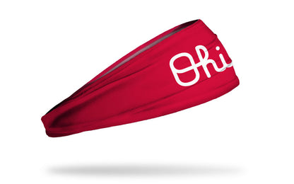 Ohio State: Script Ohio Scarlet Big Bang Lite Headband - View 2