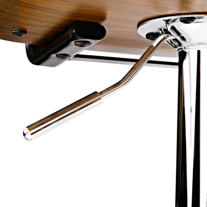One Bar Stools Gas Lift Leather White -Home Living Store - -