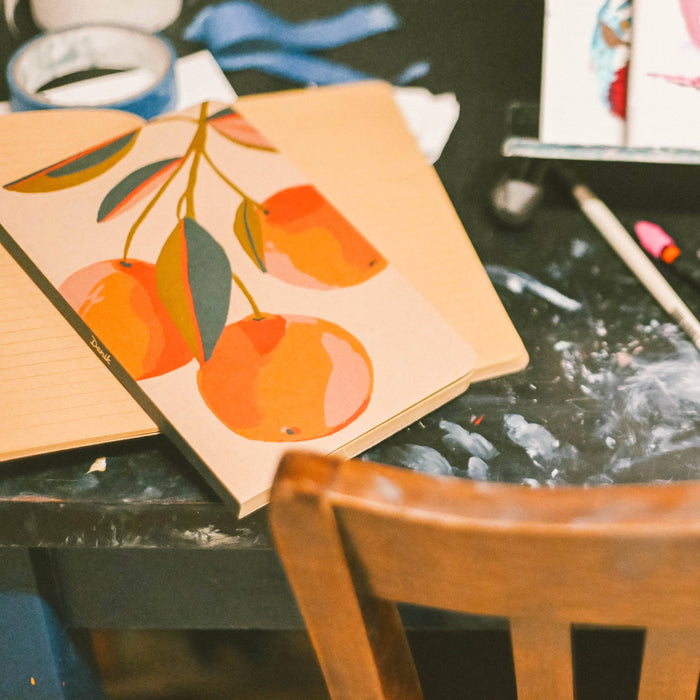 Orange Groove Kraft Classic Lined Layflat Notebook