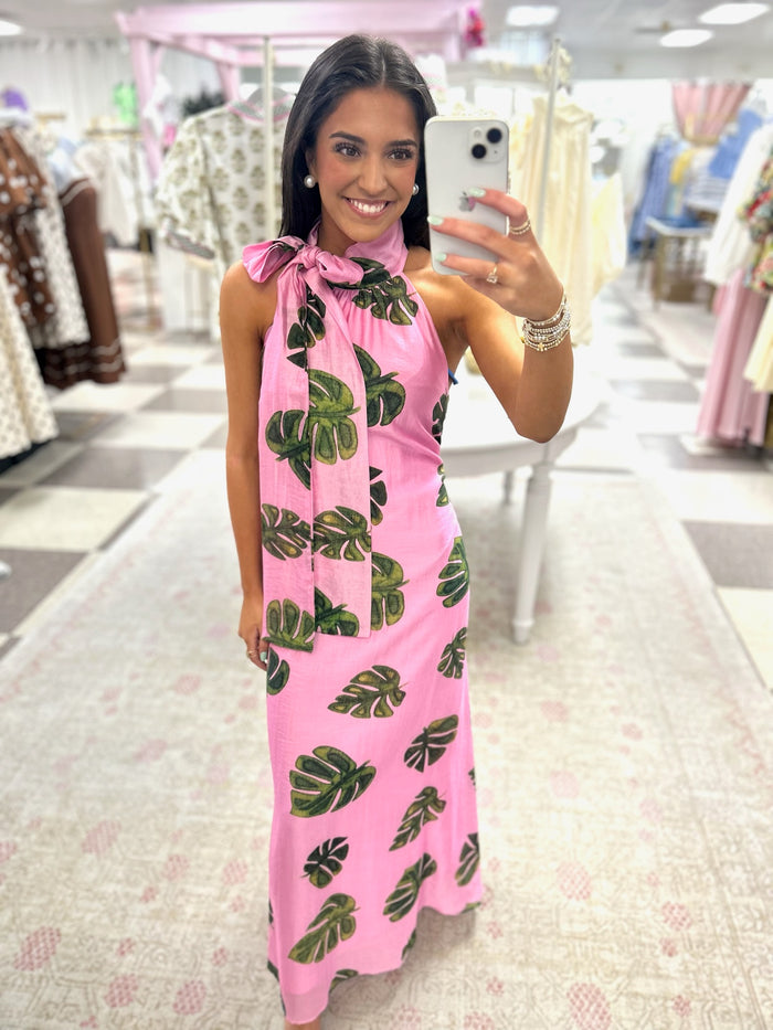 Palm Springs Maxi Dress (Pink)