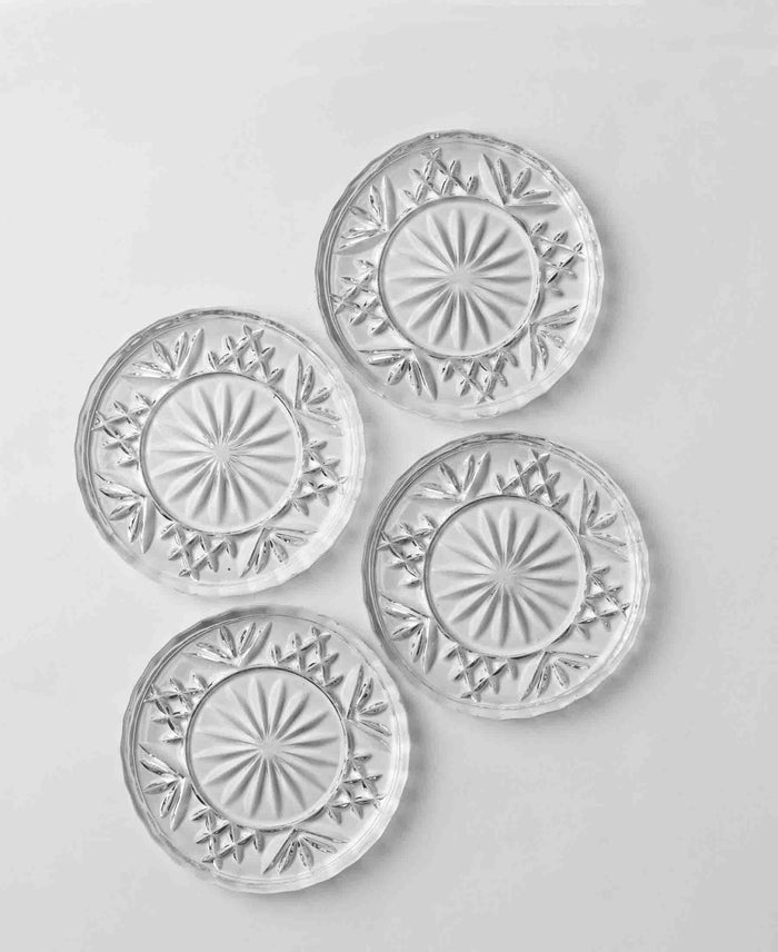 Paris 4 Piece Coaster Set - Clear