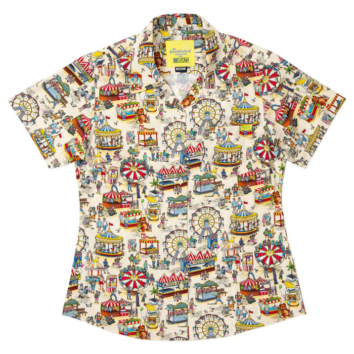 RSVLTS XS RSVLTS Women's Short Sleeve Shirt Party Pier – Women's KUNUFLEX Short Sleeve Shirt Party Pier – Women's KUNUFLEX Short Sleeve Shirt