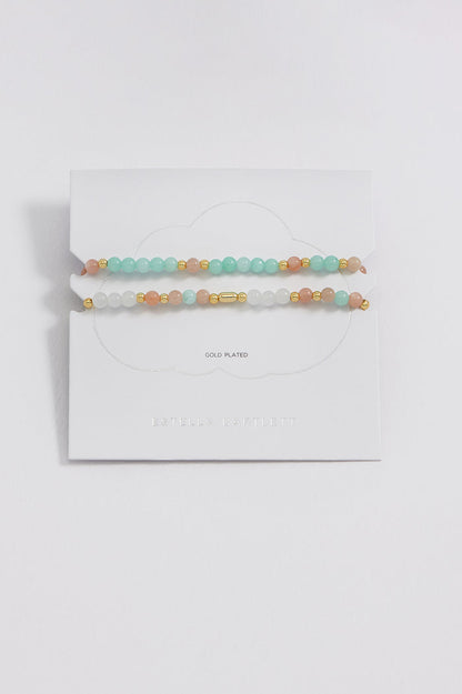 Pastel Gemstone Bracelet Set