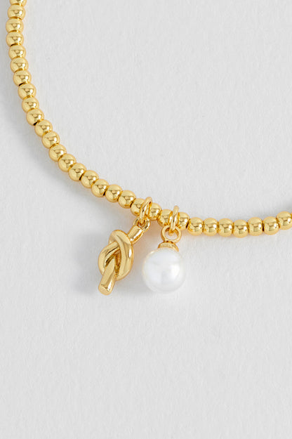 Pearl and Knot Sienna Bracelet