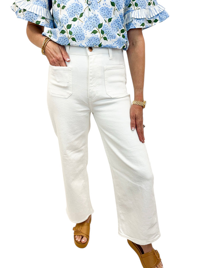 Perfect Fit Jeans (LTJ Front Pocket-White)