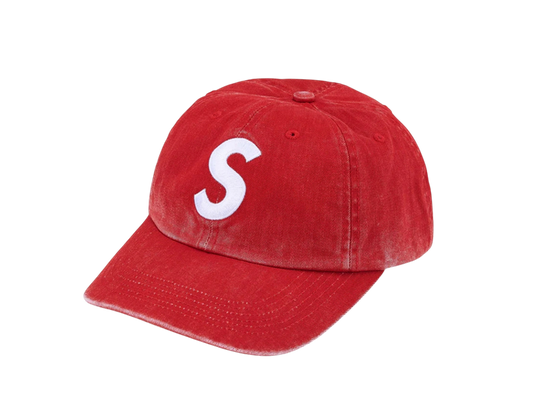 Pigment Coated S Logo 6-Panel Red