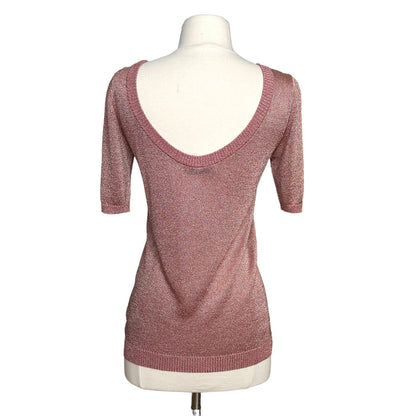 Pink Metallic Top - M