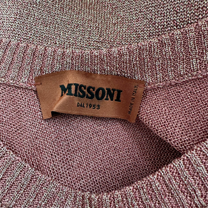 Pink Metallic Top - M