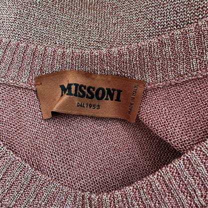 Pink Metallic Top - M