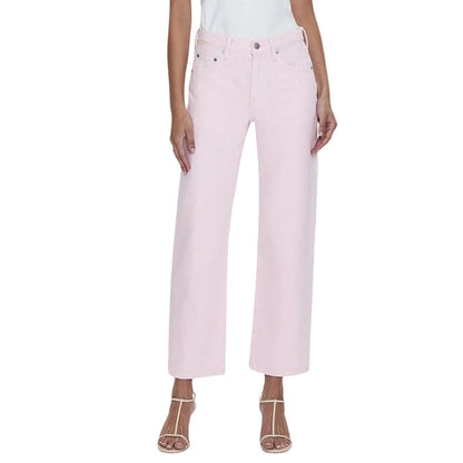 Pistola Women's Lexi Mid Rise Bowed Straight Jeans-Women's Clothing-Blush-24/00-Kevin's Fine Outdoor Gear & Apparel