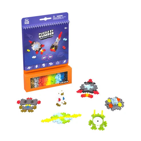 Plus Plus Puzzle By Number Activity Pad - Space - 125 Piece