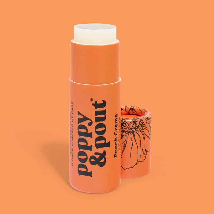 Poppy & Pout Lip Balm in Peach Creme