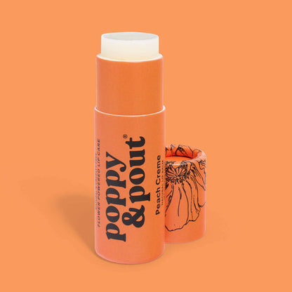 Poppy & Pout Lip Balm in Peach Creme