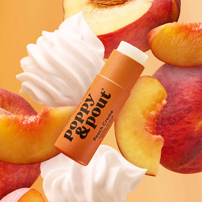 Poppy & Pout Lip Balm in Peach Creme