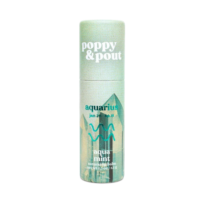 Poppy & Pout Zodiac Cosmic Crystal Lip Balm Collection