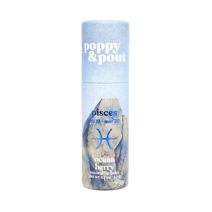 Poppy & Pout Zodiac Cosmic Crystal Lip Balm Collection