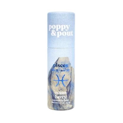 Poppy & Pout Zodiac Cosmic Crystal Lip Balm Collection