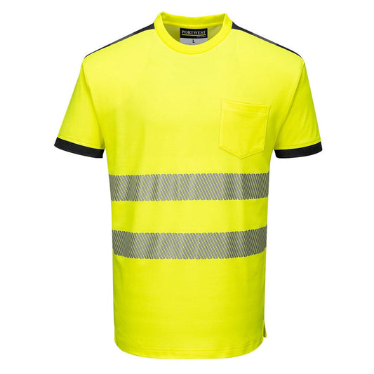 Portwest PW3 Hi-Vis Cotton Comfort T-Shirt S/S - T181