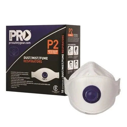 Pro Choice P2 Flat Fold Valved Respirator - PCFFP2V PPE Pro Choice
