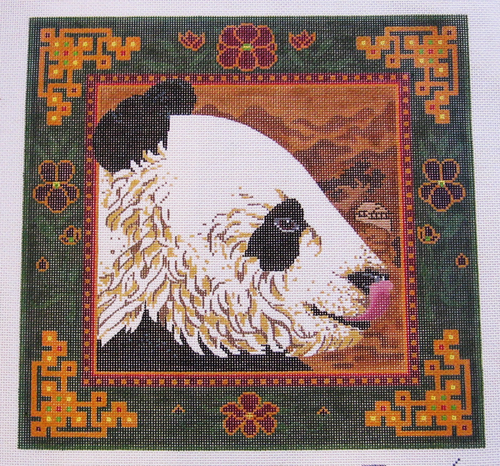 Needlepoint Profile Panda Canvas