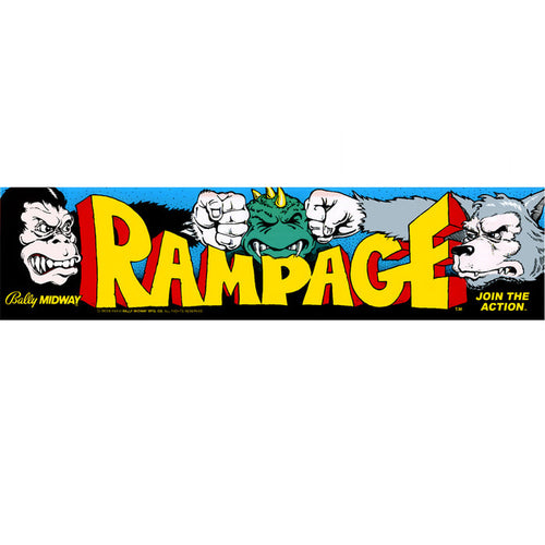 Rampage Arcade Marquee - Escape Pod Online