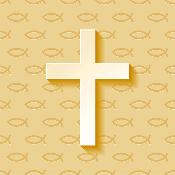 Religious Fabric, Gold Cross Fabric, Cotton or Fleece, 3715 - Beautiful Quilt