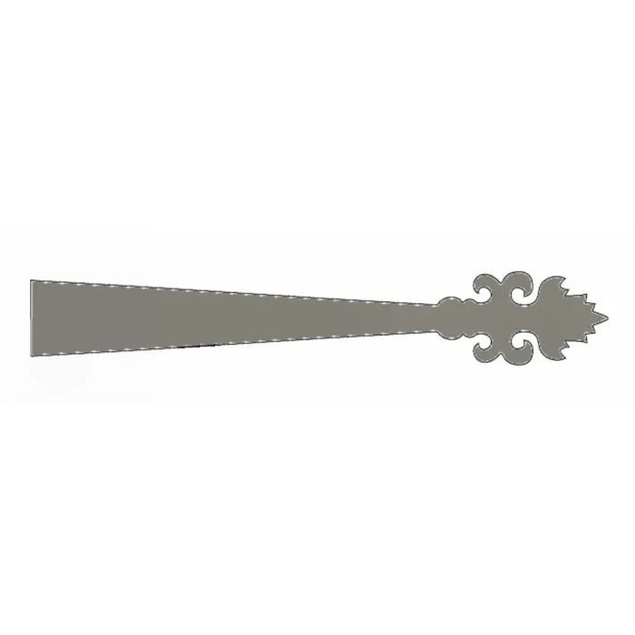 Romantic Wrought Iron Faux Garage Door Dummy Strap - Old West Iron