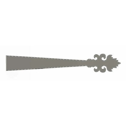 Romantic Wrought Iron Faux Garage Door Dummy Strap - Old West Iron