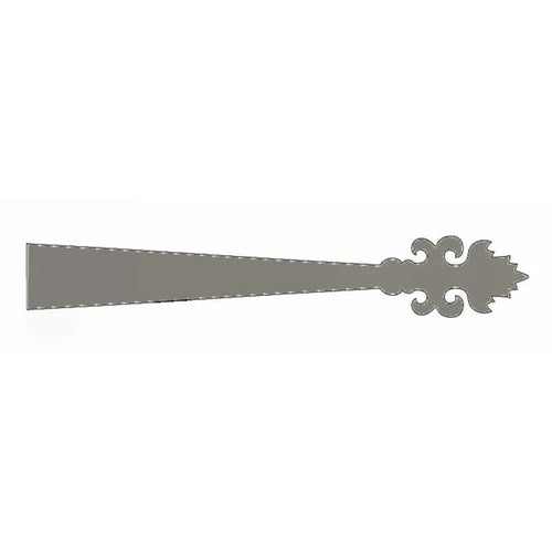 Romantic Wrought Iron Faux Garage Door Dummy Strap - Old West Iron
