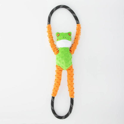ZippyPaws dog toys RopeTugz Tree Frog Dog Toy