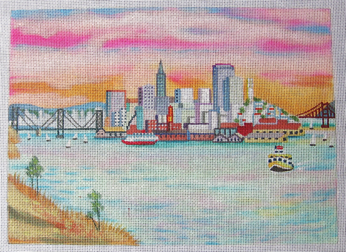Needlepoint San Francisco Canvas