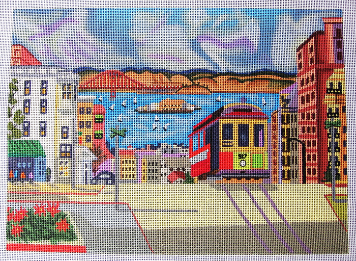 Needlepoint San Francisco Canvas