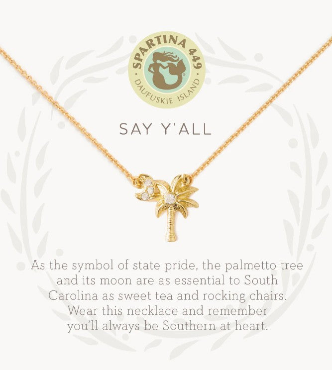 Sea La Vie Say Y'all Necklace