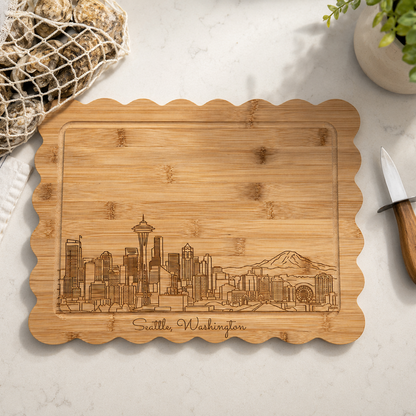 Seattle Skyline Cutting Board