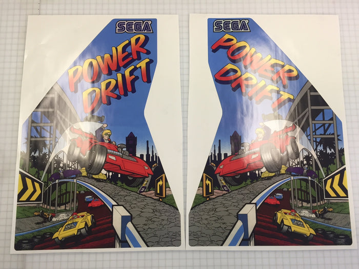 Sega Power Drift Side Art Set - Escape Pod Online