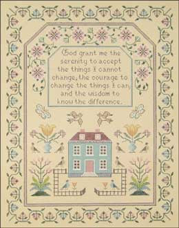 Needlepoint Serenity Sampler Canvas
