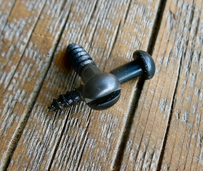 Set of 10 #3 Antique Restoration Slotted Bubble Head Decorative Screw
