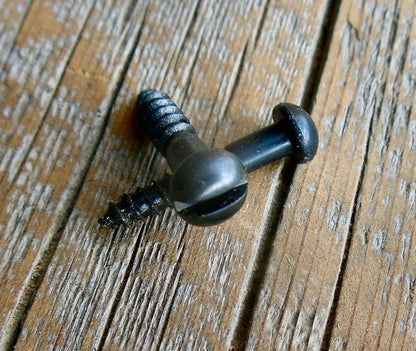 Set of 10 #3 Antique Restoration Slotted Bubble Head Decorative Screw