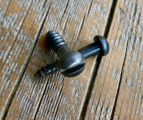 Set of 10 #3 Antique Restoration Slotted Bubble Head Decorative Screw