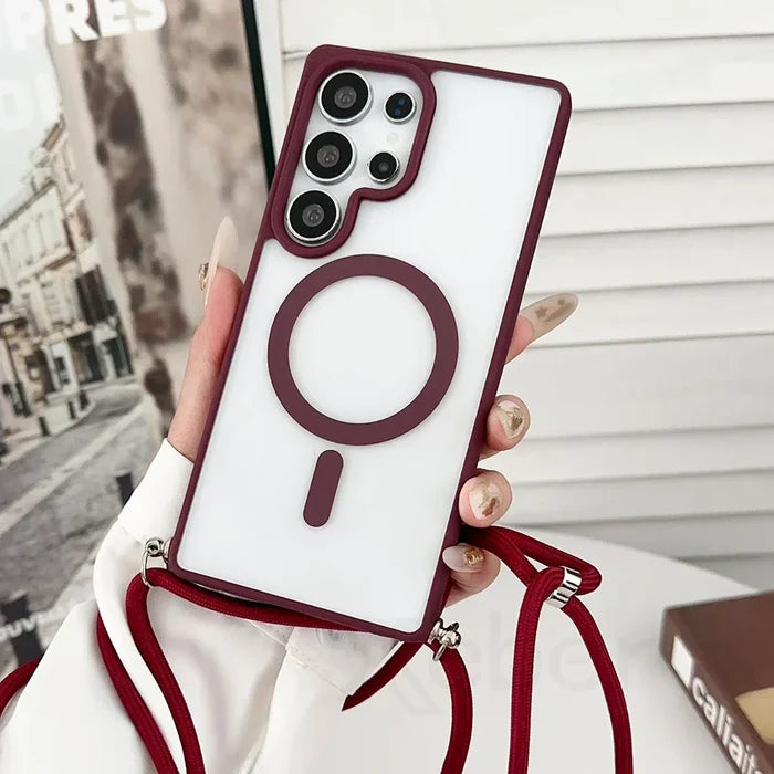 Wine Red / Case & Strap / Galaxy S25 Ultra