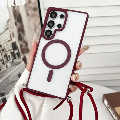 Wine Red / Case & Strap / Galaxy S25 Ultra