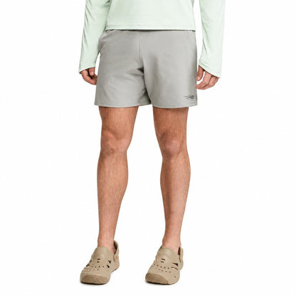 Sitka Boundary 7-inch hydrophobic performance shorts in grey with a comfortable stretch waistband and logo detail.