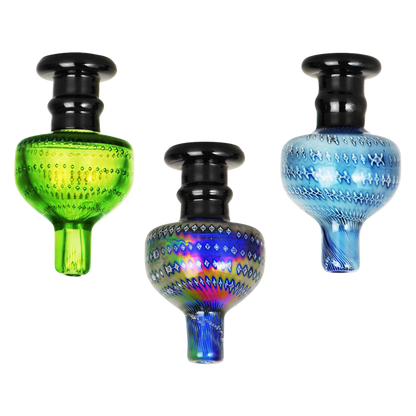 A detailed studio shot of the Antique Lamp Bullet Style Carb Cap, displaying its smooth, rounded shape against a plain white background.