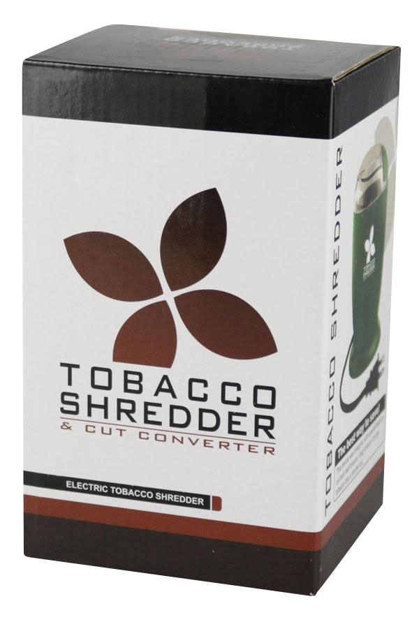 Front view of the Large Electric Grinder & Shredder, displaying the product’s branded packaging and bold text design.
