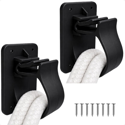 Snapper Line Holder - Holds Up to 50 Ft of 1/2" Line, Black Nylon, 2-Pack