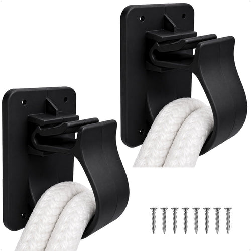 Snapper Line Holder - Holds Up to 50 Ft of 1/2" Line, Black Nylon, 2-Pack