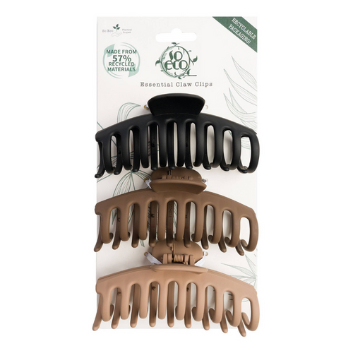 So Eco Essential Claw Clips  - 3 Pack